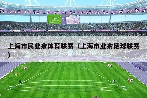 上海市民业余体育联赛（上海市业余足球联赛）